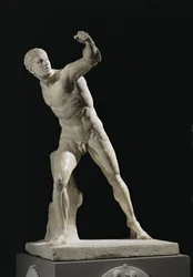 Le gladiateur Borghese, trouvé à Anzio, en Italie, vers ...