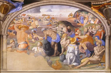 Le passage de la mer Rouge par les Israélites, 1540-1545