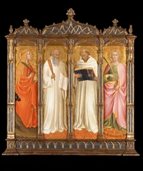 Saints Marie-Madeleine, Benoît, Bernard de Clairvaux et Catherine d