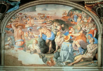 Traversée de la mer Rouge, fresque d