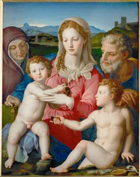 La Sainte Famille avec Sainte Anne et Jean Baptiste ...