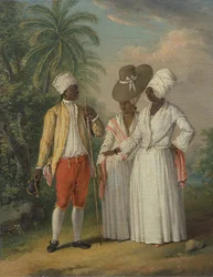 Dominicains libres des Antilles, Natives libres de la Dominique, vers 1770