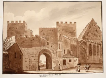 La Porta Ostiensis ou San Paolo, construite par Honorius, 1833