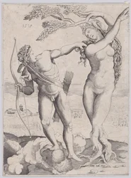 Apollon et Daphné, daté de 1518