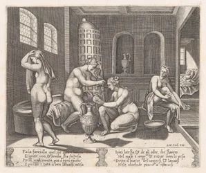 Planche 7 : Psyché assistée dans son bain, de l