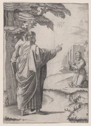 Saint Paul et le Frère Franciscain, daté 1517