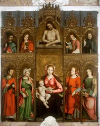 Polyptyque de la Vierge, Madone avec des saints