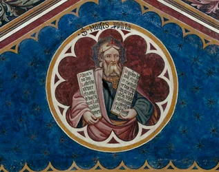 Moïse, détail de la quatrième travée du plafond (fresque)
