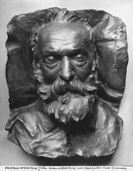 Masque mortuaire de Victor Hugo, 1885 (bronze)