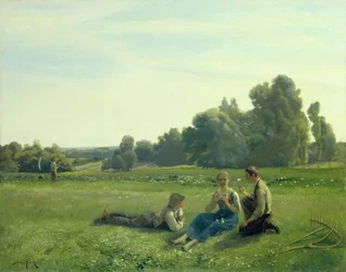 Faneurs au repos, 1890