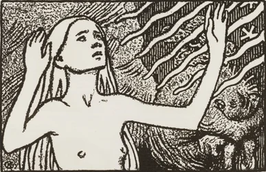 Jeune fille en prière