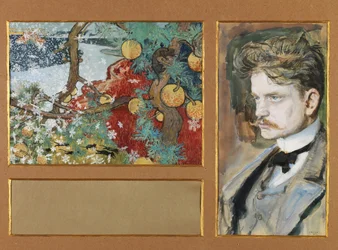 En Saga Jean Sibelius et paysage fantastique, 1894