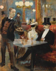 Dans un café à Paris