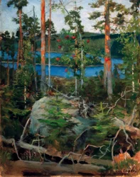 Paysage au lac Jamajärvi