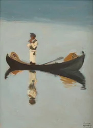 Homme pêchant