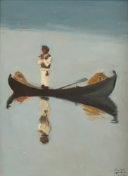 Homme pêchant