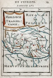 Carte de la Roumanie 1683