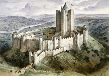 Château de Conisbrough, 13ème siècle, vers les années 1960