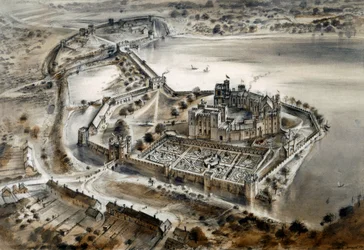 Château de Kenilworth, vers 1575, vers les années 1960