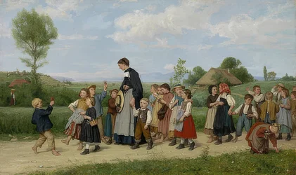 La Promenade scolaire, 1872