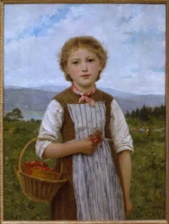 Fillette aux fraises