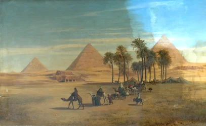 Les pyramides de Gizeh, Égypte
