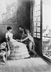 Illustration du roman « Madame Bovary » de Gustave Flaubert (1821-1880). Illustration d