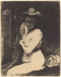 Femme à sa toilette