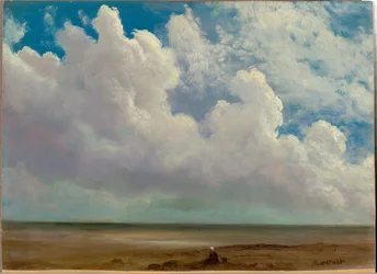 [Scène de plage], vers 1871-73 (Huile sur papier montée sur panneau de fibres)