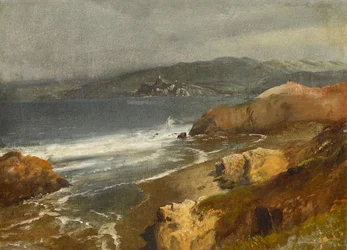 Côte Pacifique, Cal. ou Vue vers le phare de Point Bonita