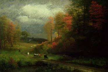 Jour de pluie en automne, Massachusetts