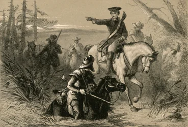 Le major Washington en mission auprès du commandant français