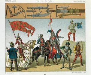 Cavaliers français, Illustration des Costumes Historiques d