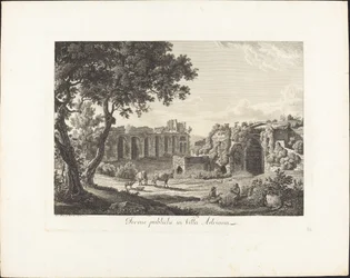 Thermes publics dans la villa Adriana