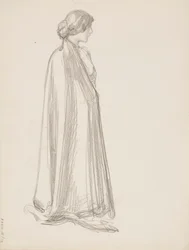 Femme en cape