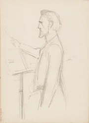 Robert Kajanus, esquisse de portrait