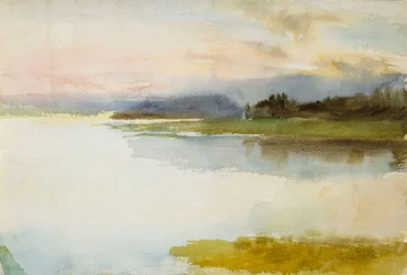 Bord de mer le soir ; Paysage, soir