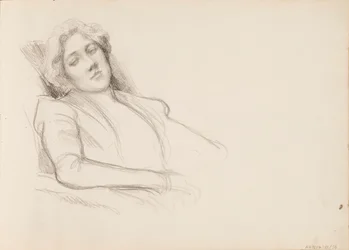 Femme assise, film à mi-corps