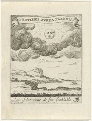Paysage avec lune