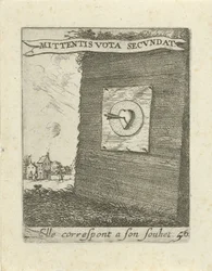 Flèche au milieu d