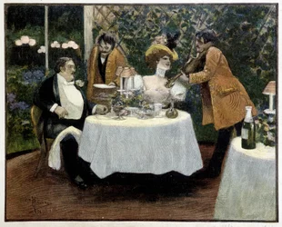 Restaurant, dessin par Guillaume