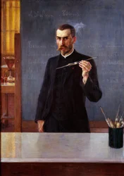 Portrait du docteur Emile Roux, assistant de Louis Pasteur en 1894