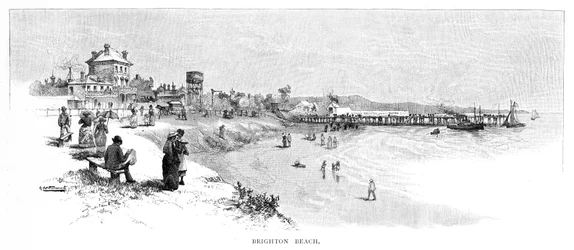 Plage de Brighton, Melbourne, Victoria, Australie