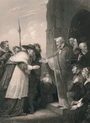 Le cardinal Wolsey entrant dans l