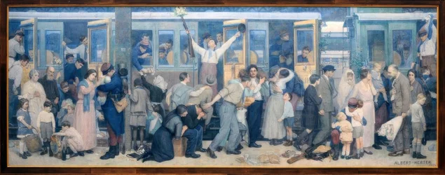 Le départ des poilus – Août 1914