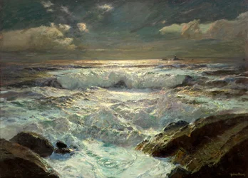 The Longships Light (huile sur toile)