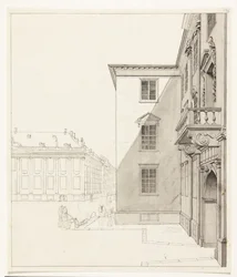 Kongens Nytorv. Partie de Charlottenborg et palais Thott