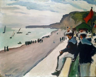 Sur la plage de Fécamp
