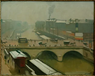 Vue sur le Pont St. Michel à Paris