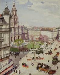Le Square de la Trinité, lumière du soleil